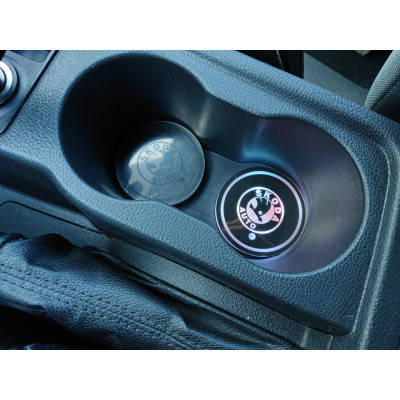 Підсвічування підсклянника з логотипом автомобіля SKODA