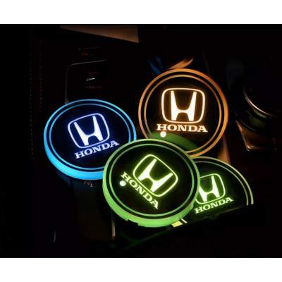 Подсветка подстаканника с логотипом автомобиля HONDA