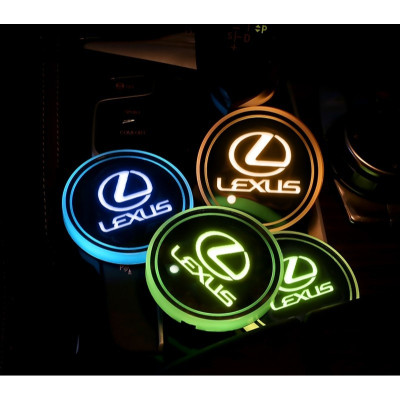 Підсвічування підсклянника з логотипом автомобіля LEXUS