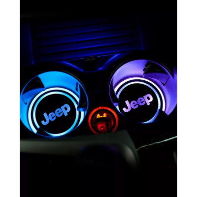 Підсвічування підсклянника з логотипом автомобіля JEEP