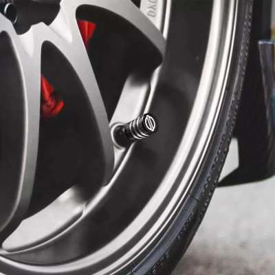 Металеві ковпачки на ніпель з логотипом Nissan чорний