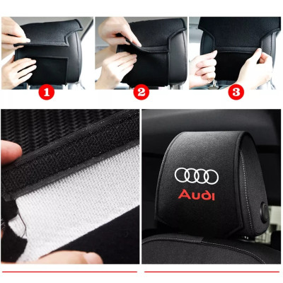 Чехол на подголовник с логотипом Audi 2шт