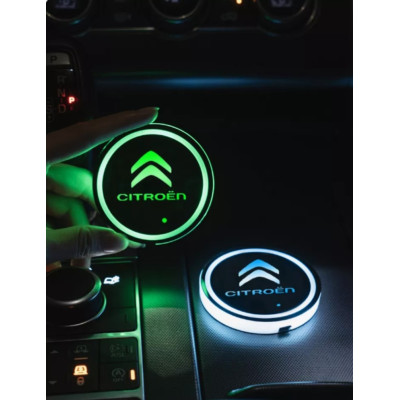Підсвічування підсклянника з логотипом автомобіля CITROEN