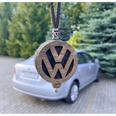 Підвіска ароматизатор Volkswagen, АвтоПарфуми Фольксваген на дзеркало, чорний