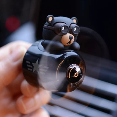 Багаторазовий ароматизатор в машину на решітку, Ароматизатор в машину PILOT BEAR BLACK