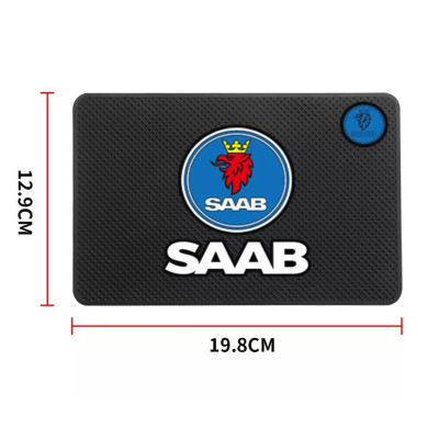 Антиковзаючий килимок на панель авто SAAB, килимок на торпеду СААБ