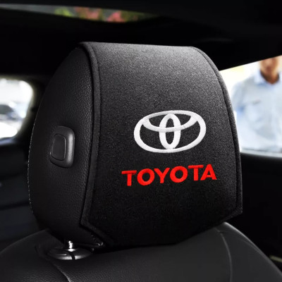 Чехол на подголовник с логотипом Toyota 2шт