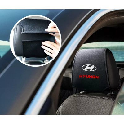 Чохол на підголовник з логотип Hyundai 2шт