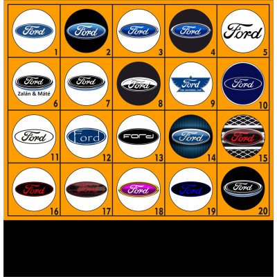 Обложка для автодокументов FORD,черный логотип