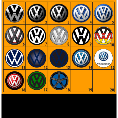 Портмоне з держ. ім'ям Volkswagen, візитниця