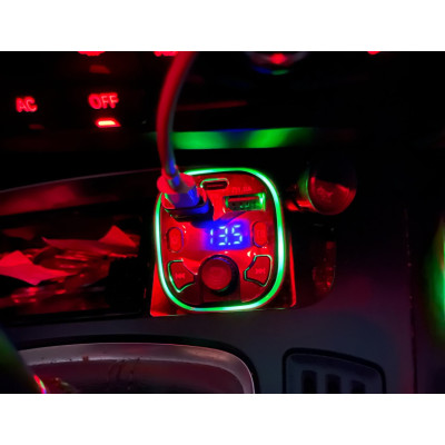 FM Трансмитер + зарядка quich charger Q5, 2 usb