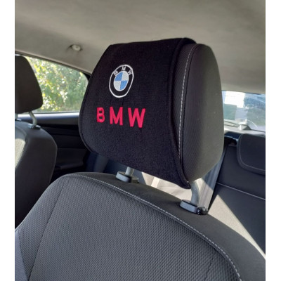 Чохол на підголовник з логотип BMW 2шт