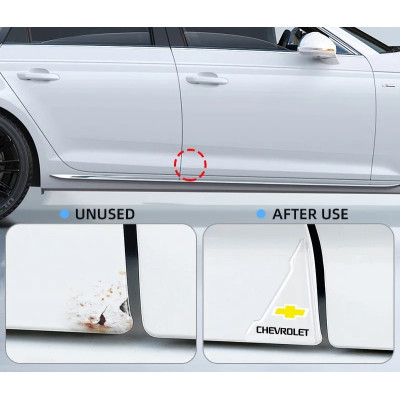 Куточки накладки на двері автомобіля Chevrolet для захисту від сколів, подряпин та вм'ятин