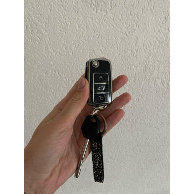 Чохол ТПУ чорний для ключа Volkswagen Passat, Golf, Jetta, Tiguan, Polo, Lavida