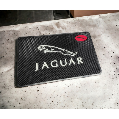 Антиковзаючий килимок на панель авто Jaguar, килимок на торпеду Ягуар