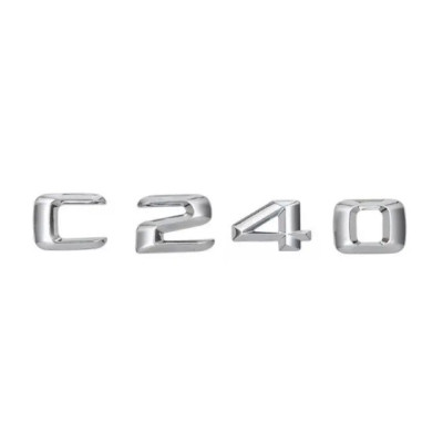 Текст на багажник, емблема Mercedes C240