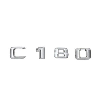 Текст на багажник, емблема Mercedes C180