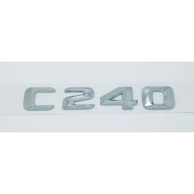 Текст на багажник, емблема Mercedes C240