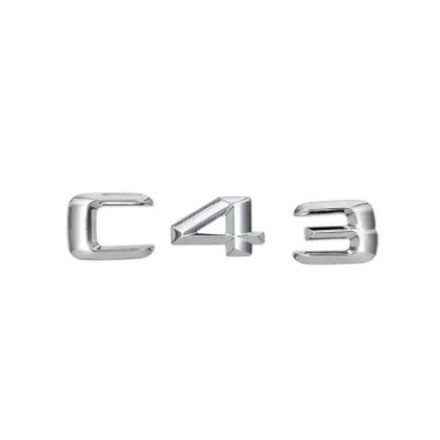 Текст на багажник, емблема Mercedes C43