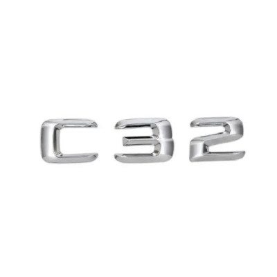 Текст на багажник, емблема Mercedes C32