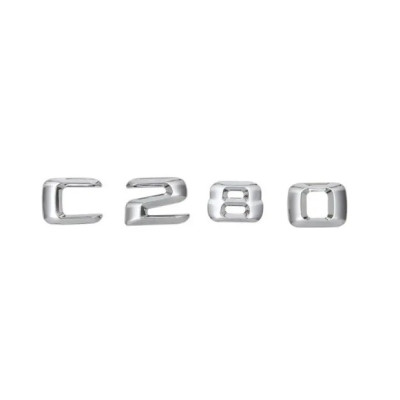Текст на багажник, емблема Mercedes C280