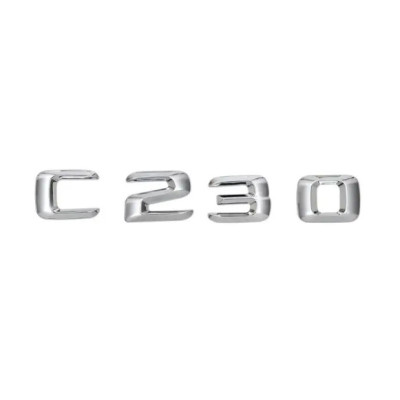 Текст на багажник, емблема Mercedes C230