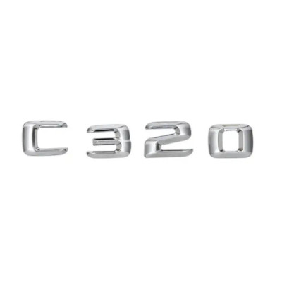 Текст на багажник, емблема Mercedes C320