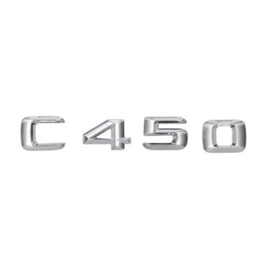 Текст на багажник, емблема Mercedes C450