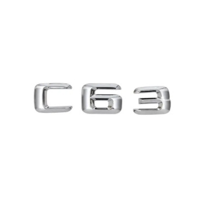 Текст на багажник, емблема Mercedes C63