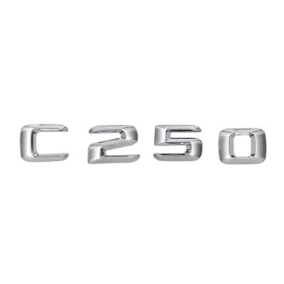 Текст на багажник, емблема Mercedes C250