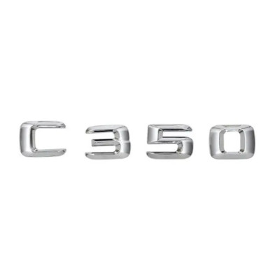 Текст на багажник, емблема Mercedes C350