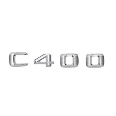 Текст на багажник, емблема Mercedes C400