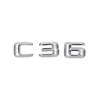 Текст на багажник, емблема Mercedes C36