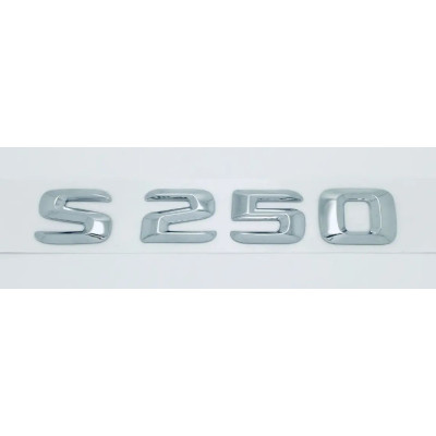 Напис на багажник, емблема Mercedes S250