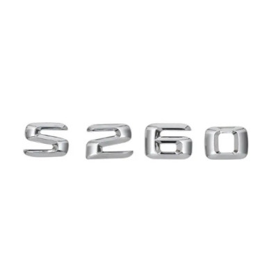 Напис на багажник, емблема Mercedes S260