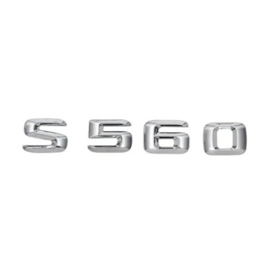 Напис на багажник, емблема Mercedes S560