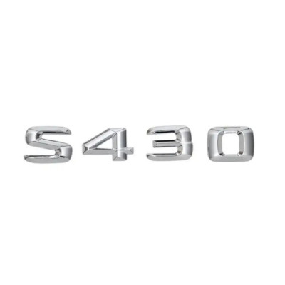 Напис на багажник, емблема Mercedes S430