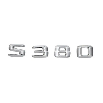 Напис на багажник, емблема Mercedes S380
