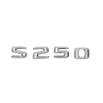 Напис на багажник, емблема Mercedes S250