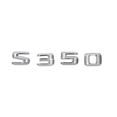 Напис на багажник, емблема Mercedes S350