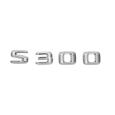 Напис на багажник, емблема Mercedes S300