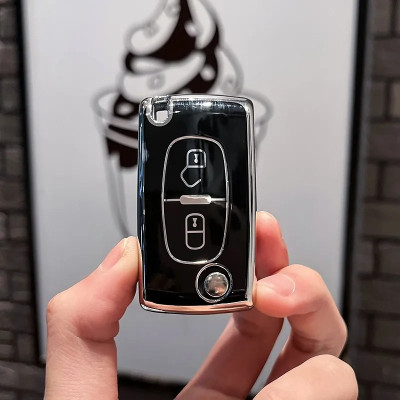 Чехол черный для ключа Peugeot