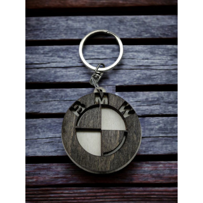 Брелок з дерева BMW