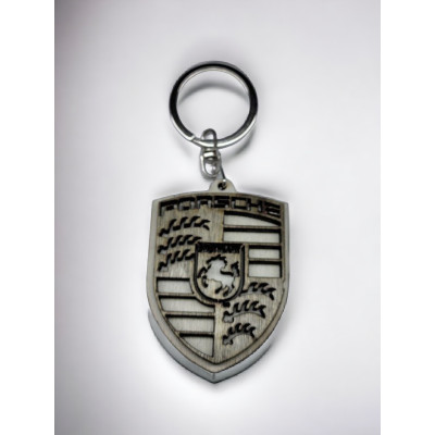 Брелок з дерева Porsche