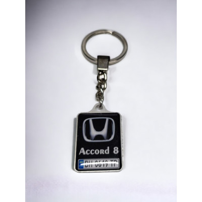 Брелок з номером транспортного засобу (Двосторонній), Honda accord