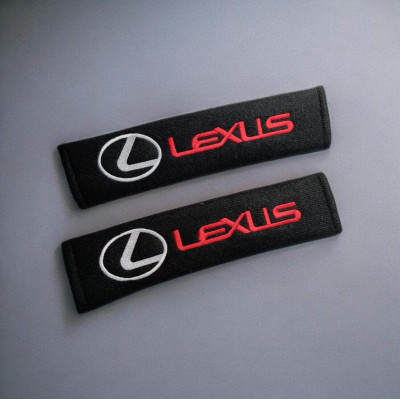 Чехол на ремень безопасности с логотипом Lexus 2шт