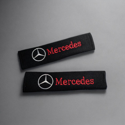 Чохол на ремінь безпеки з логотип Mercedes 2шт