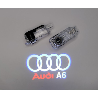 Світлодіодне штатне VIP підсвічування на дверях автомобіля з логотипом Audi A6
