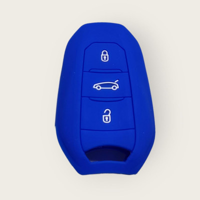 Чохол для ключа Peugeot синій