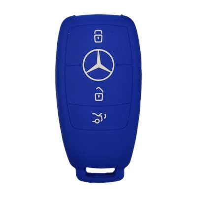 Чохол для ключа Mercedes-Benz синій